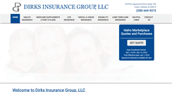 Desktop Screenshot of dirksinsurance.com