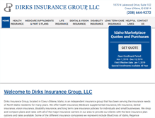 Tablet Screenshot of dirksinsurance.com
